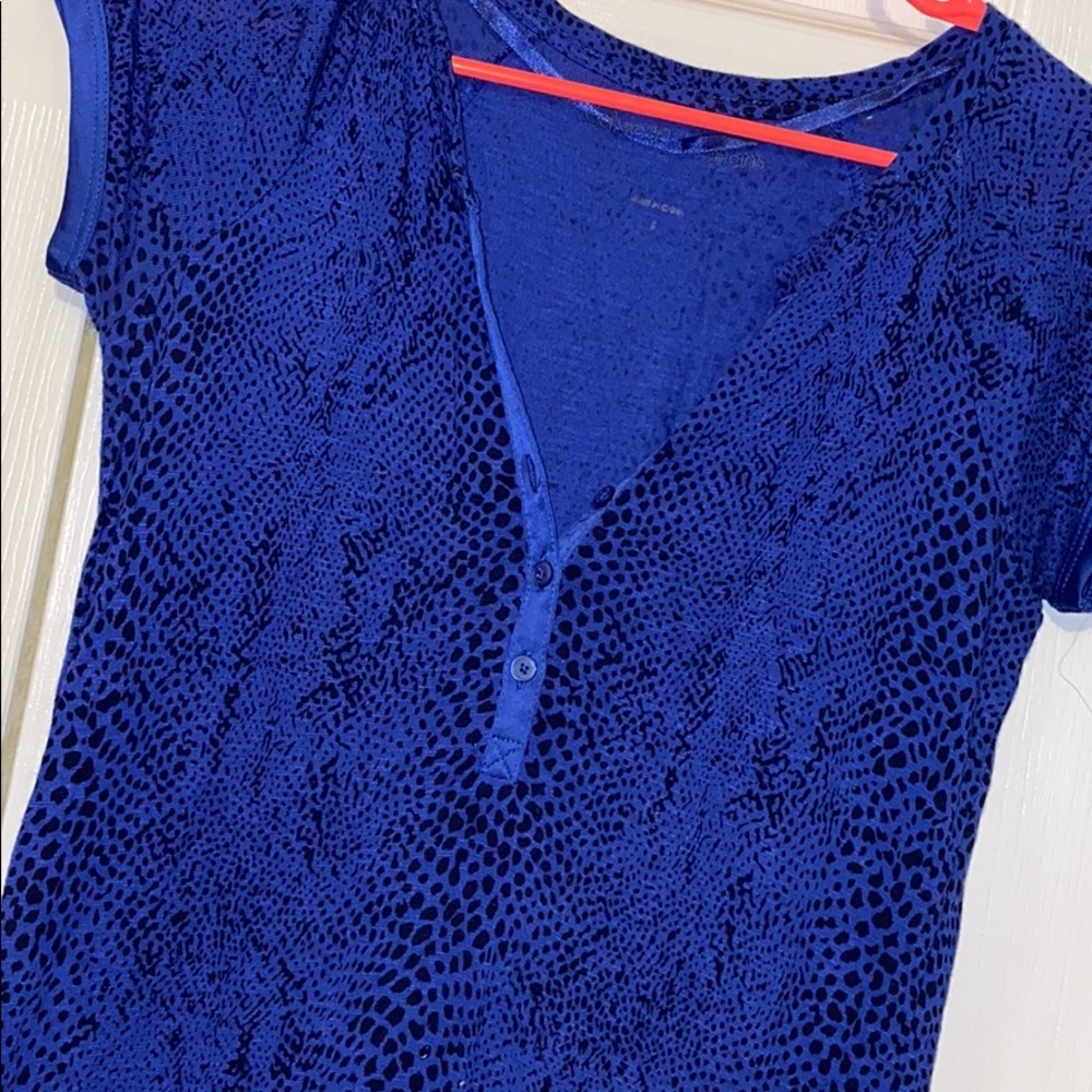 Calvin Klein Blue Animal Print Dress